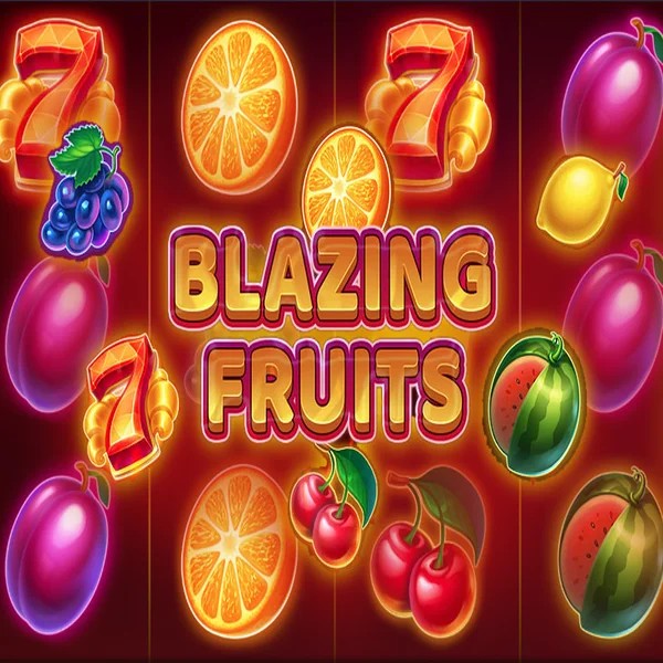 Blazing Fruits slot logo by Inbet Games at Safe Casino