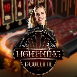 Lightning Roulette online game logo by Evolution on safecasinode.de