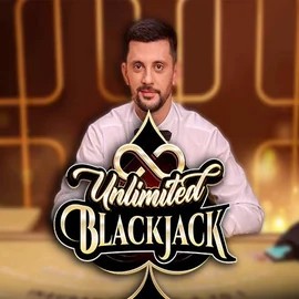 Unlimited Blackjack online game logo by Ezugi on safecasinode.de